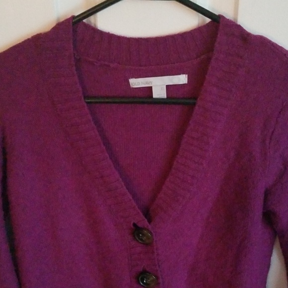 Dark Purple Wool Blend Sweater - Picture 2 of 5
